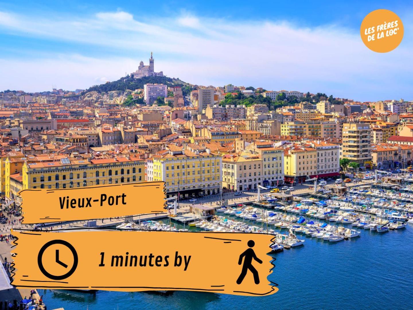 Les Princes Du Vieux Port - Central & Climatisation - Les Freres De La Loc' Marseilles Buitenkant foto